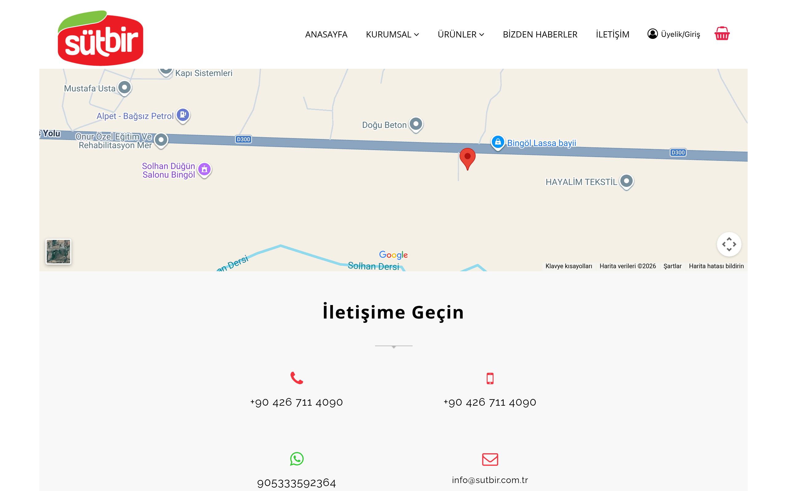 İletişim Sayfası