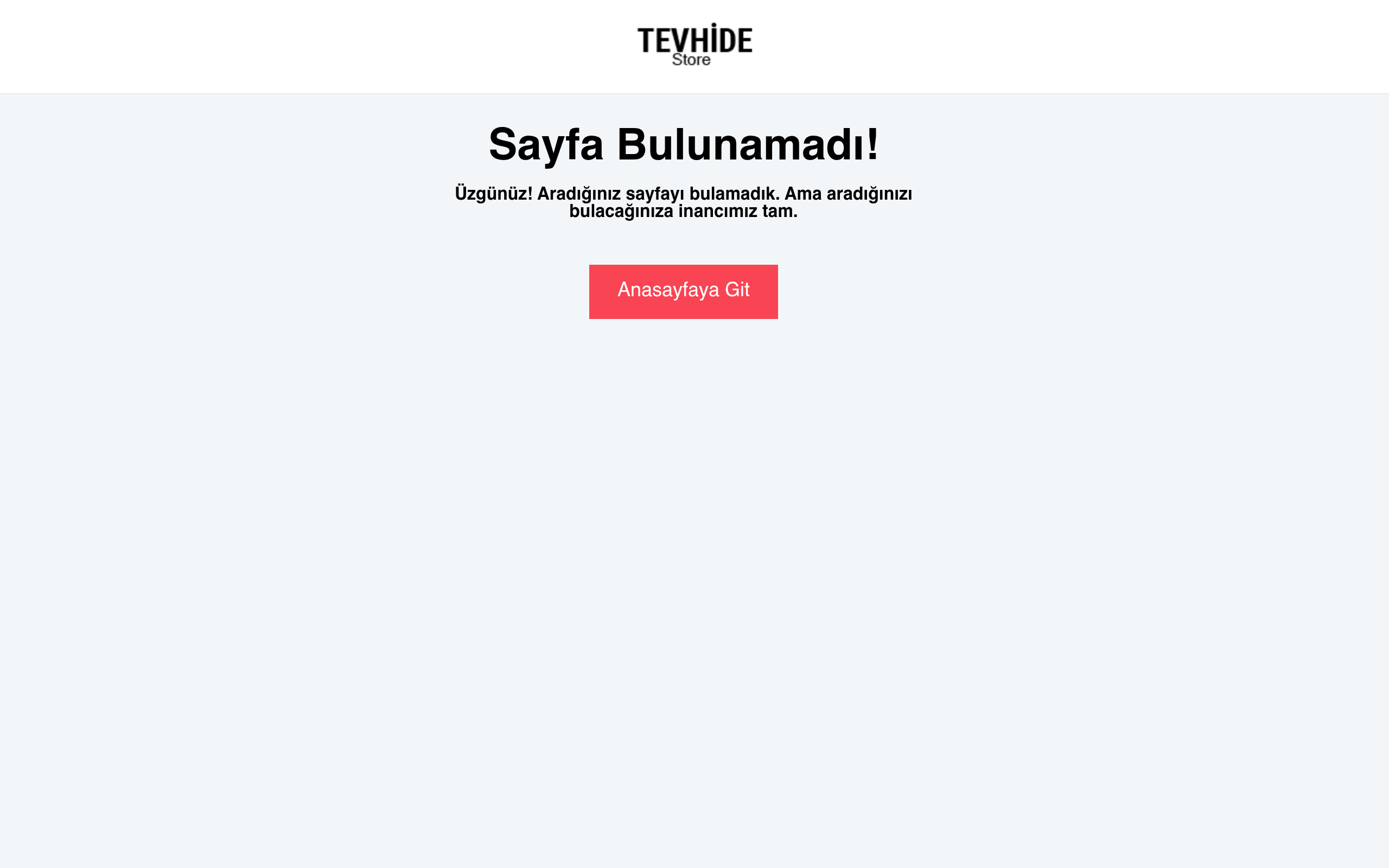 Ürünler Sayfası